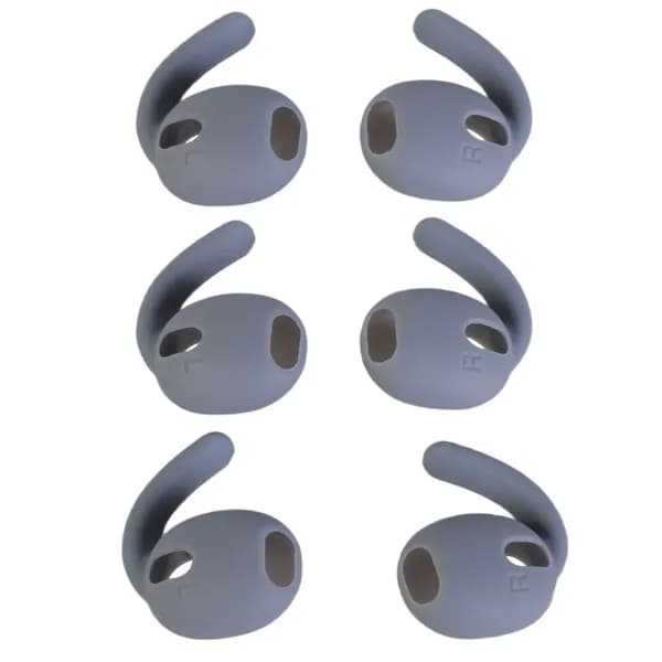 (3 пары) ушные крючки Samsung Galaxy buds-серые прозрачные