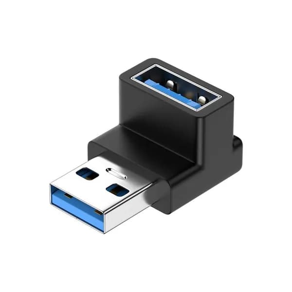 USB 3.1 переходник A-мужской на A-женский, гибкий угловой, скорость передачи 10 Гбит/с