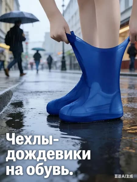 Чехлы-дождевики на обувь 2 шт