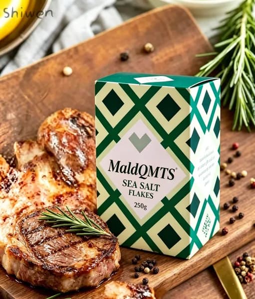 Хлопья морской соли Maldqmts, поваренная соль, 250 г