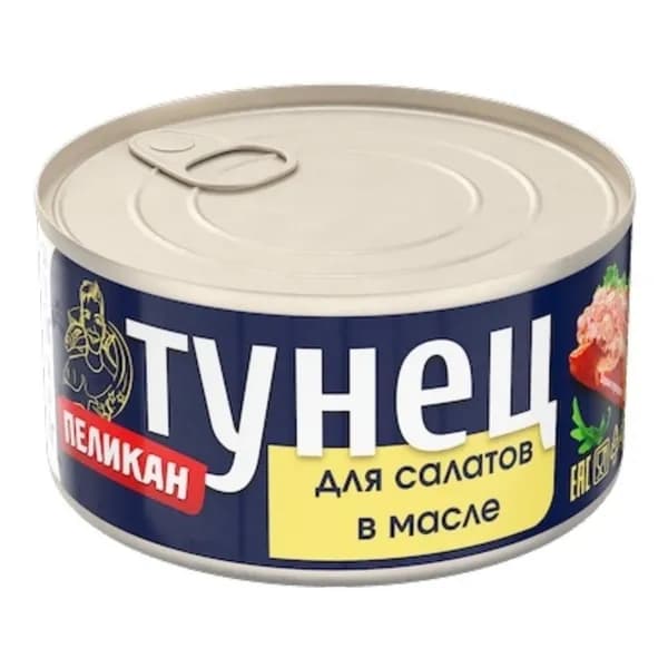 Тунец Пролив для салатов в масле 185 г