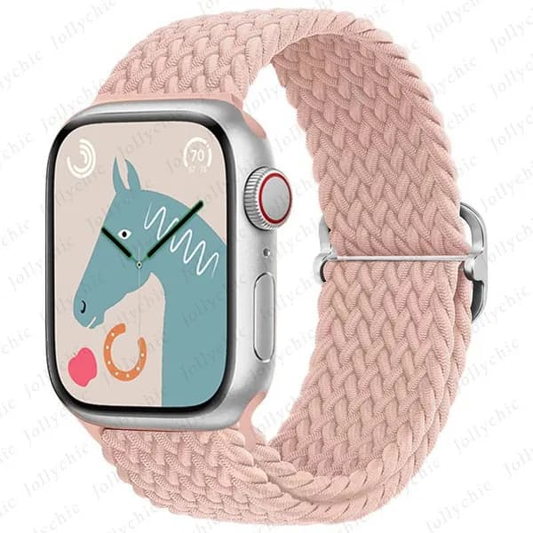 Плетеный ремешок-петля для Apple watch Ultra 49 мм 44 мм 45 мм 42 мм 41 мм, нейлоновый эластичный ремень для iWatch серии 9 8 7 6 5 4 se 3