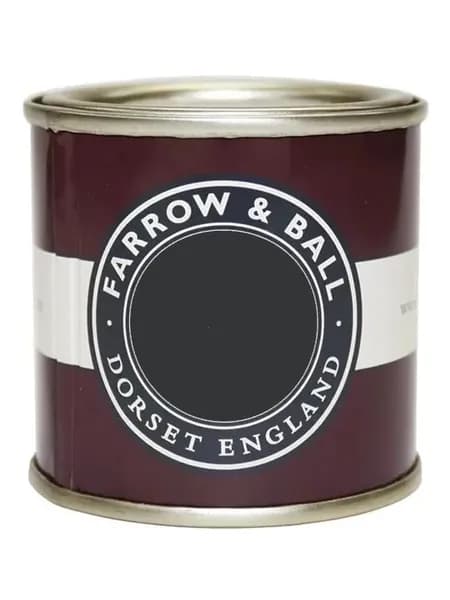 Краска для мебели и декора ультраматовая, меловая краска Farrow & Ball Estate Emulsion цвет 256 Pitch Black, 100 мл