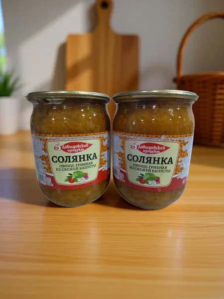 Солянка овоще-грибная из свежей капусты 510 г 2 шт Давыдовский продукт