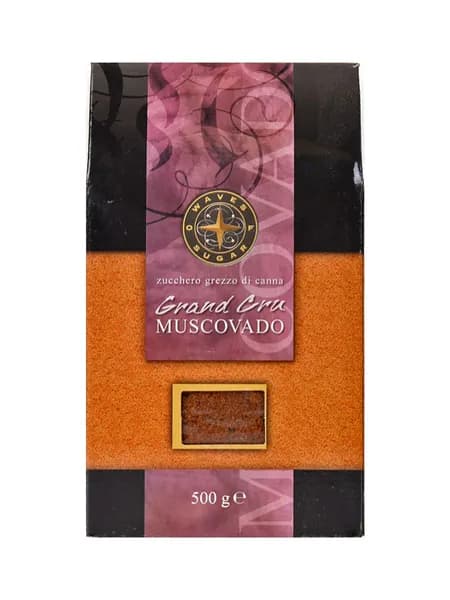 Сахар Pininpero Grand Cru Muscovado тростниковый коричневый, 500 гр, Италия