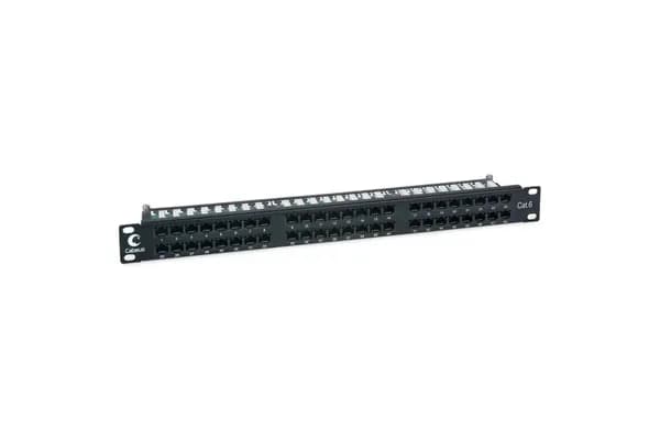 Патч-панель Cabeus 19" (1U),48порта RJ-45, категория 6 (PLHD-48-Cat.6-Dual)