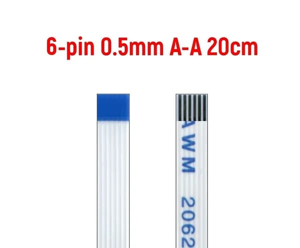 FFC FPC шлейф 6pin 0.5mm 20cm A-Type