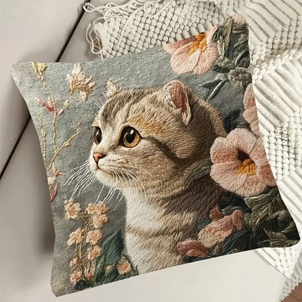 Наволочка 45x45 см 1 шт полиэстер геометрический