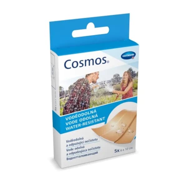 Cosmos Strips Пластырь гипоаллергенный текстильный 6 см х 10 см 5 шт