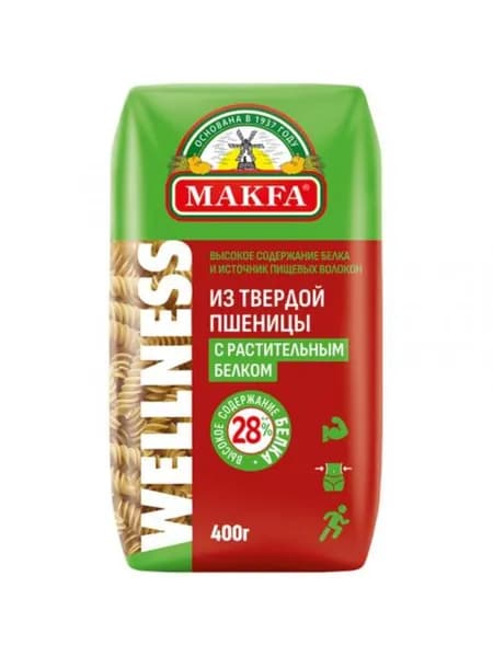 Makfa Спирали с растительным белком Wellness, 400 г