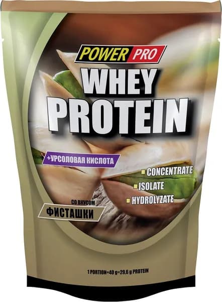 Сывороточный протеин Whey Protein 1000 гр (Power Pro). Вкус: Фисташка