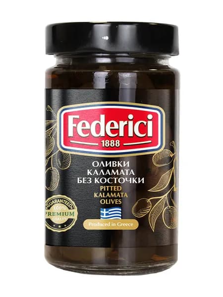 Оливки Federici Каламата без косточки, 290 г