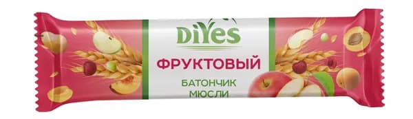 Батончик-мюсли DiYes Фрукты, 25г