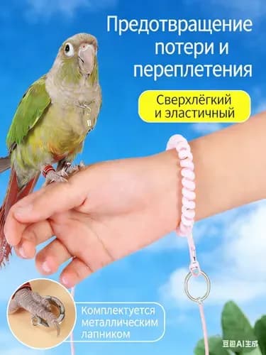 Поводок для домашних животных, подходящий для домашних птиц