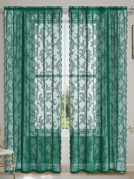 Eclara Тюль 150x100 см 1 шт зеленый