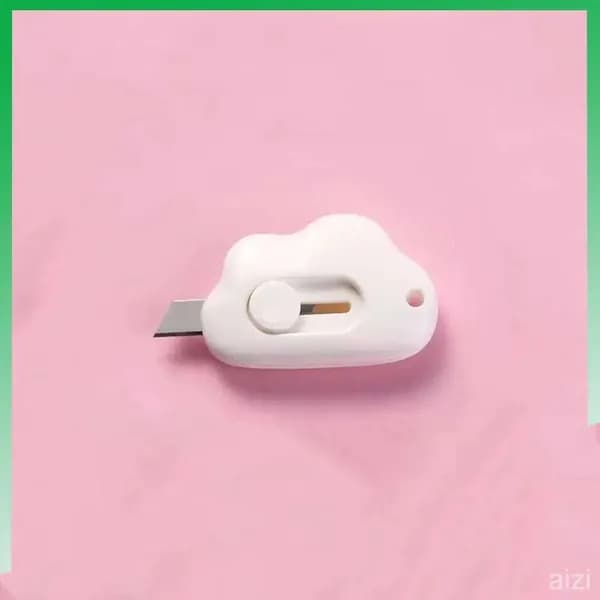 1 шт. Mini Pocket Cloud Art многофункциональный нож для резки бумаги, упаковки, сменным лезвием, канцелярский инструмент.