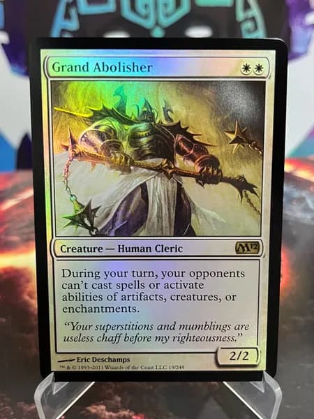 Магия сбора прокси-карт MTG PROXY CARDSВысококачественные нефольговые карты Grand Abolisher #19 foil