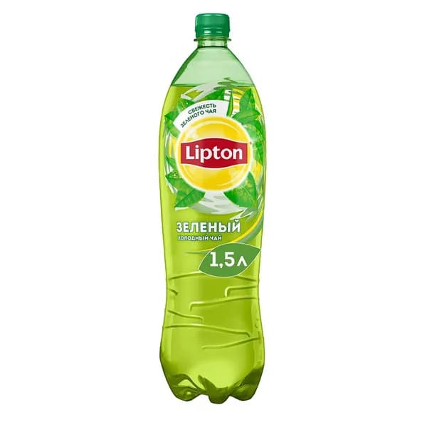 Холодный чай Lipton зеленый 1.5 л, Россия