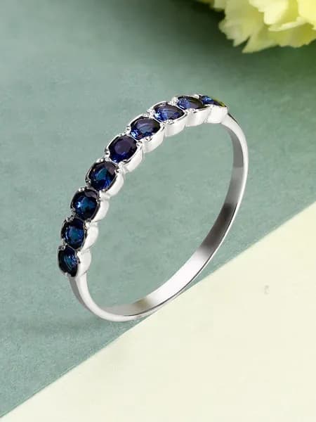 Серебряное кольцо дорожка 925 пробы