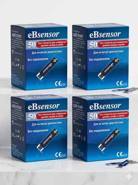 Полоски тестовые eBsensor 50 шт. - 4 уп. в комплекте