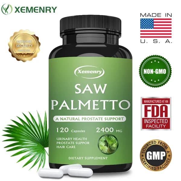 Биологически активные добавки Xemenry Saw Palmetto разработаны для поддержания здоровья простаты, уменьшения частых ночных мочеиспусканий и улучшения ухода за волосами как у мужчин, так и у женщин.