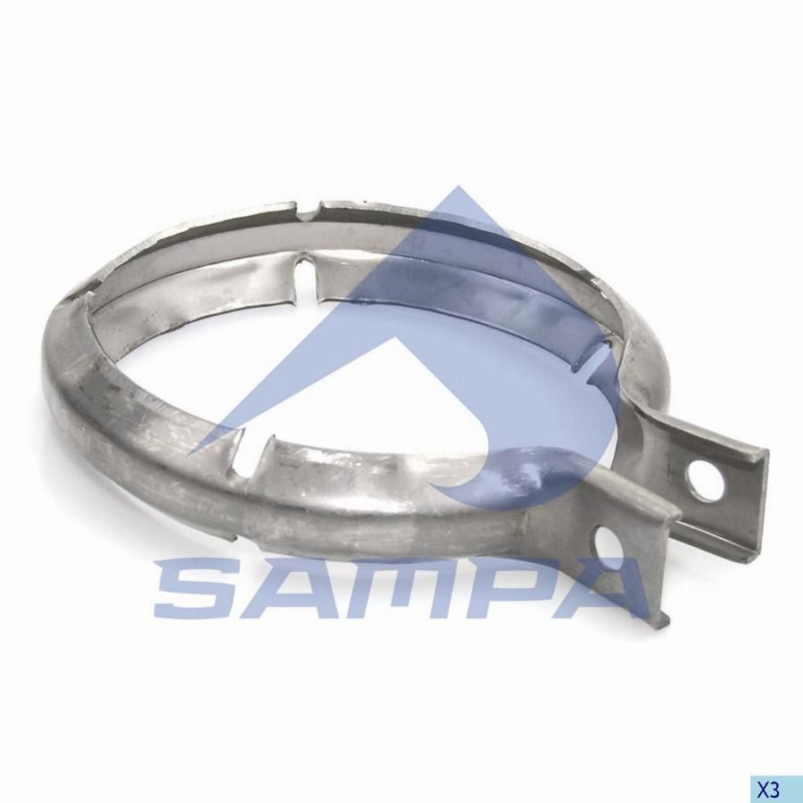Хомут глушителя 151mm MB Actros, Axor, Bus, KAMAZ-5490, 2642 (Sampa)