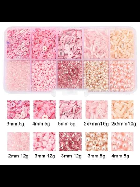 Хрустальные бусины для рукоделия Розовый, Pink