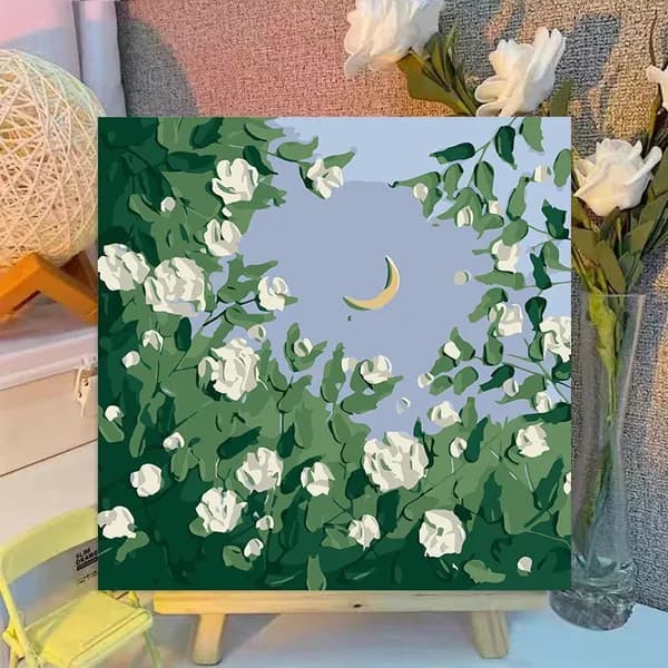 Картина по номерам, 20x20 CM, животные, пейзаж, подарок
