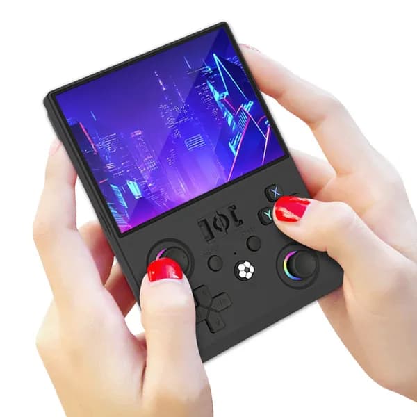 Портативная игровая консоль R36MAX2, 4,5", Linux, 128 ГБ, чёрная