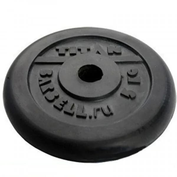 Диск (блин) обрезиненный TITAN Barbell 5 кг (d31)