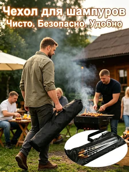 Чехол для принадлежностей барбекю, 1 предм. на 1 перс.