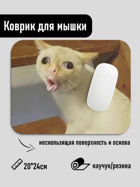 Коврик для мышки Мемный кот