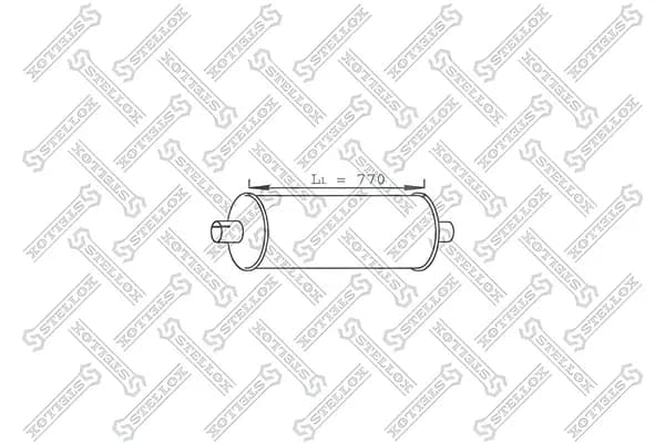 Глушитель задний для Ивеко Tector Eurocargo, арт 8203061SX STELLOX