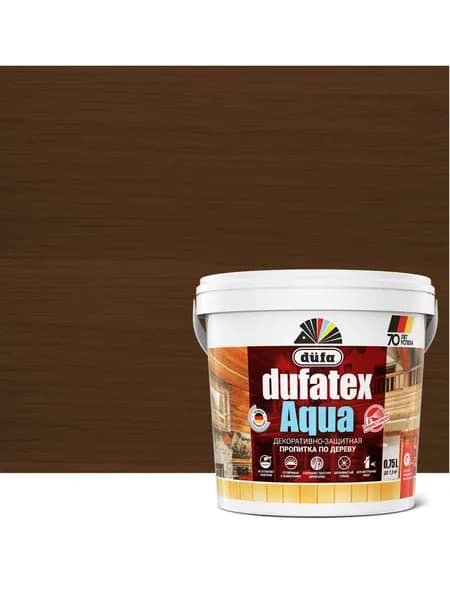 Пропитка для дерева водная цвета палисандр tex aqua 0.75 л
