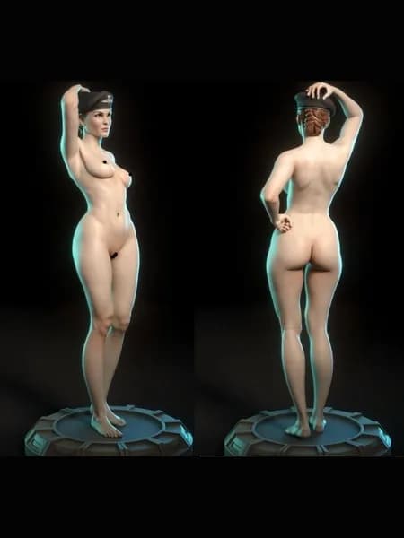 1/24, Модельный комплект для сборки. Красивая Девушка Диззи (NSFW 18+), Неокрашенная фигурка