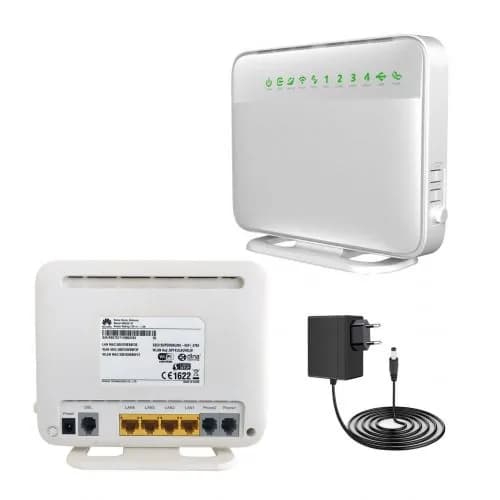 HUAWEI HG658 V2, 4 порта, Wi-Fi 2,4 ГГц, 300 Мбит/с, встроенная антенна, модем VDSL2