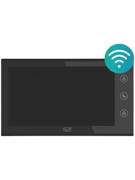 Монитор видеодомофона CTV-M5700 B (черный) Wi-Fi 7" IPS, поддержка форматов AHD, TVI, CVI и CVBS