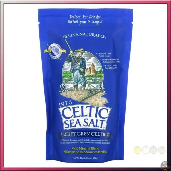 Celtic Sea Salt, Light Grey Celtic, Кельтская соль / смесь основных минералов, серый, 454 гр, средний помол