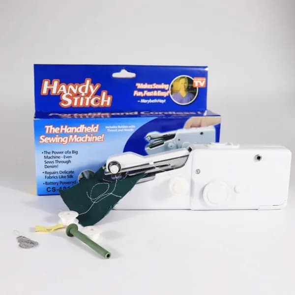 Швейная машина HANdy STiTCH Мини-портативная швейная машина
(Текст сохранен без изменений, так как требуется переформулировать без изменения смысла и формата, а исходная фраза уже лаконична и не допускает сокращений или иных модификаций без потери точности.)