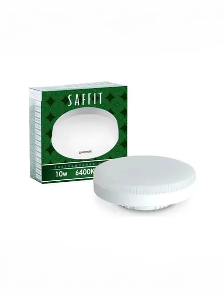 Лампа светодиодная GX53 10Вт 6400K холодный свет, SAFFIT SBGX5310