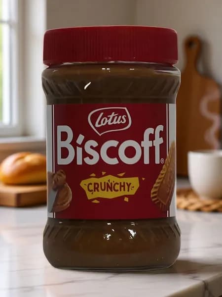 Крем-паста из печенья Lotus Biscoff Crunchy хрустящая карамельная,380г,Бельгия.