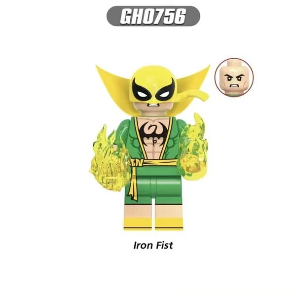 Игрушка-минифигурка супергероя ( Marvel Superhero)/совместимы с легo конструкторами GH0756(4.5cm пакет)Серебряный Сурфер