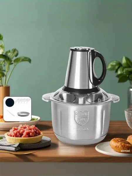 Измельчитель кухонный электрический, с металлической чашей 5л