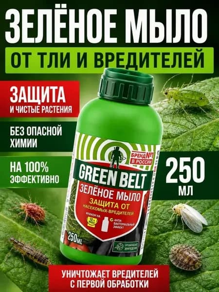 Средство от тли и вредителей для растений зеленое мыло