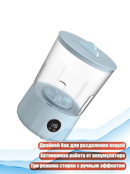 Малогабаритная стиральная машина, Синий
