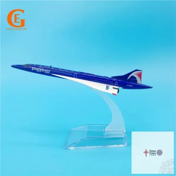 Металлическая Модель Самолета Concorde Из, Кола