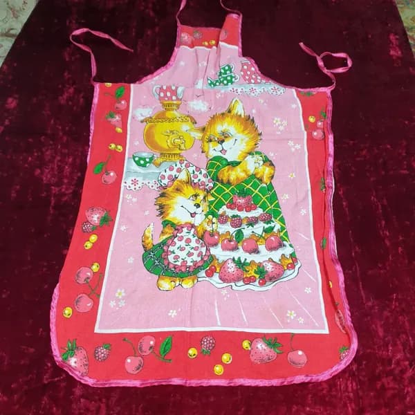 Фартук с котятами. 45х70 см.