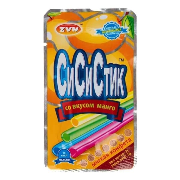 Конфеты жевательные ZVN СиСиСтик Мультифрукт микс 7 г (вкус и цвет по наличию)