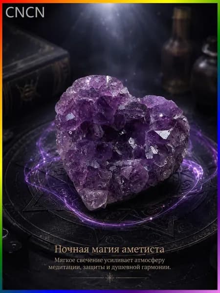 талисман Оберег/Украшения из натурального аметиста