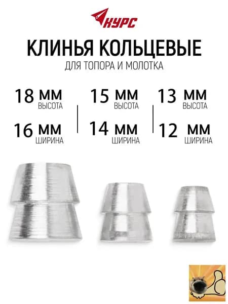 Клин для топора;(3 штуки);подходит для молотка, топора